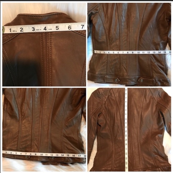 ❌SOLD❌ XS-S MK Michael Kors leather moto jacket - Picture 8 of 8